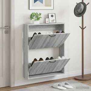 Imagine vidaXL Dulap pentru pantofi montat pe perete HAARLEM 71 x 17 x 86 cm