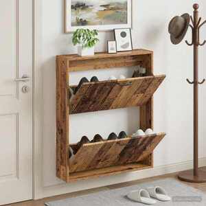 Imagine vidaXL Dulap pentru pantofi montat pe perete HAARLEM 71 x 17 x 86 cm