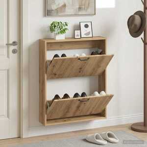 Imagine vidaXL Dulap pentru pantofi montat pe perete HAARLEM 71 x 17 x 86 cm
