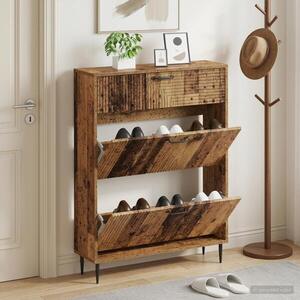 Imagine vidaXL Dulap pentru pantofi HAARLEM 78 x 24 x 103 cm Lemn prelucrat