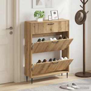Imagine vidaXL Dulap pentru pantofi HAARLEM 78 x 24 x 103 cm Lemn prelucrat