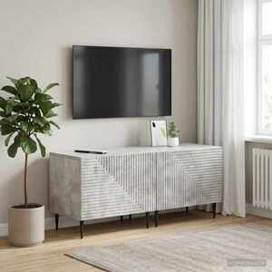 Imagine vidaXL Cabinet TV Gri Beton Lemn prelucrat