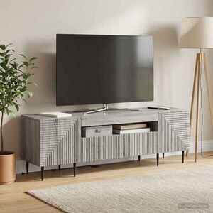 Imagine vidaXL Cabinet TV cu LED Sonoma gri Lemn prelucrat