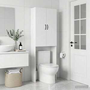 Imagine vidaXL Dulap pentru toaletă HAARLEM Alb 66 x 25, 5 x 190 cm