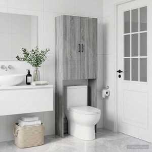 Imagine vidaXL Dulap pentru toaletă HAARLEM Sonoma gri 66 x 25, 5 x 190 cm