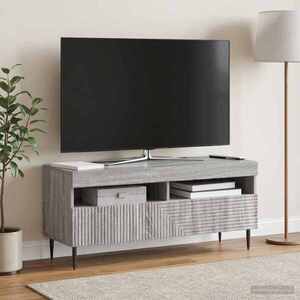 Imagine vidaXL Cabinet TV cu LED Sonoma gri Lemn prelucrat