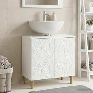 Imagine vidaXL Dulap pentru Chiuveta de Baie DELFT Alb 59, 5 x 31, 5 x 59 cm