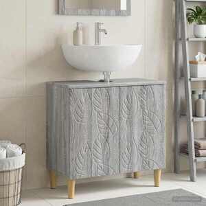 Imagine vidaXL Dulap pentru Chiuveta de Baie DELFT Sonoma gri