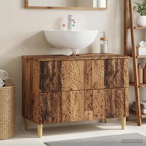 Imagine vidaXL Dulap pentru Chiuveta de Baie DELFT Lemn vechi 82 x 41 x 59 cm