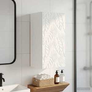 Imagine vidaXL Dulap de perete pentru baie DELFT Alb 30 x 31 x 59 cm