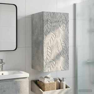 Imagine vidaXL Dulap de perete pentru baie DELFT Gri Beton 30 x 31 x 59 cm