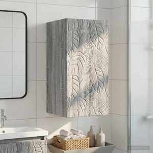 Imagine vidaXL Dulap de perete pentru baie DELFT Sonoma gri 30 x 31 x 59 cm