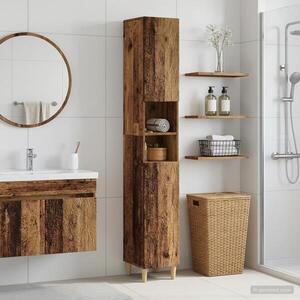 Imagine vidaXL Cabinet de Baie cu Raft Deschis DELFT Lemn vechi