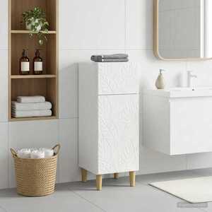 Imagine vidaXL Dulap de Depozitare pentru Baie DELFT Alb foarte lucios