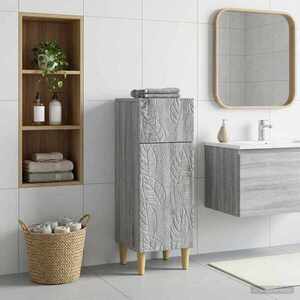 Imagine vidaXL Dulap de Depozitare pentru Baie DELFT Sonoma gri