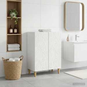 Imagine vidaXL Dulap de Depozitare pentru Baie DELFT Alb 59, 5 x 31 x 80 cm