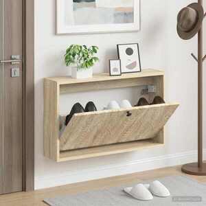 Imagine vidaXL Dulap pentru pantofi montat pe perete DELFT 71 x 17 x 43 cm