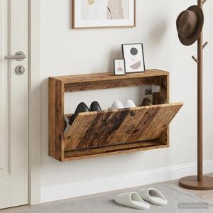 Imagine vidaXL Dulap pentru pantofi montat pe perete DELFT 71 x 17 x 43 cm