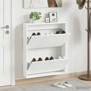 Imagine vidaXL Dulap pentru pantofi montat pe perete DELFT 71 x 17 x 86 cm Alb