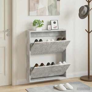 Imagine vidaXL Dulap pentru pantofi montat pe perete DELFT 71 x 17 x 86 cm