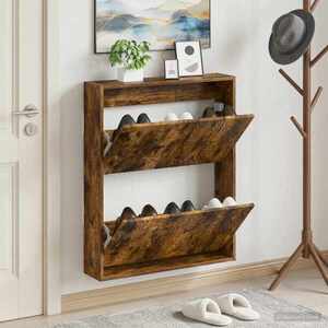 Imagine vidaXL Dulap pentru pantofi montat pe perete DELFT 71 x 17 x 86 cm