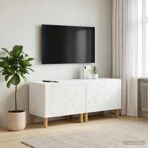 Imagine vidaXL Cabinet TV Alb foarte lucios Lemn prelucrat