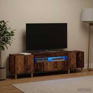 Imagine vidaXL Cabinet TV cu LED Lemn vechi Lemn prelucrat