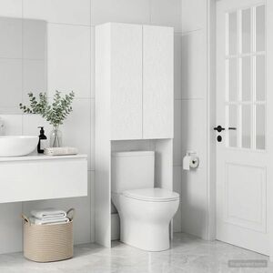 Imagine vidaXL Dulap pentru toaletă DELFT Alb 66 x 25, 5 x 190 cm