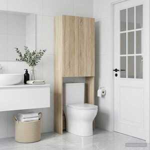 Imagine vidaXL Dulap pentru toaletă DELFT Stejar Sonoma 66 x 25, 5 x 190 cm
