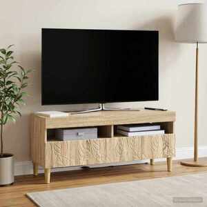 Imagine vidaXL Cabinet TV cu LED Stejar Sonoma Lemn prelucrat