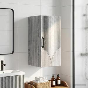 Imagine vidaXL Dulap de perete pentru baie HOORN Sonoma gri 30 x 31 x 59 cm