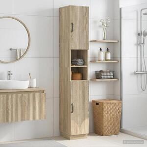 Imagine vidaXL Cabinet de Baie cu Raft Deschis HOORN Stejar Sonoma