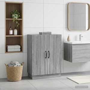 Imagine vidaXL Dulap de Depozitare pentru Baie HOORN Sonoma gri