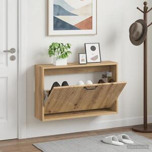 Imagine vidaXL Dulap pentru pantofi montat pe perete HOORN 71 x 17 x 43 cm