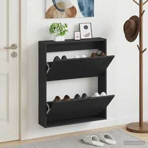 Imagine vidaXL Dulap pentru pantofi montat pe perete HOORN 71 x 17 x 86 cm
