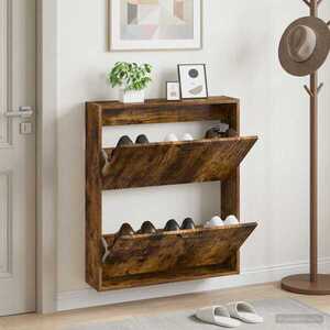 Imagine vidaXL Dulap pentru pantofi montat pe perete HOORN 71 x 17 x 86 cm