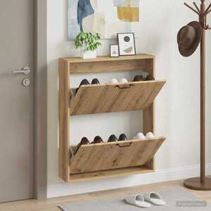 Imagine vidaXL Dulap pentru pantofi montat pe perete HOORN 71 x 17 x 86 cm