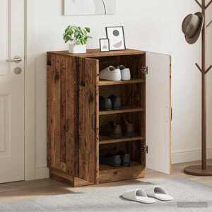 Imagine vidaXL Dulap pentru pantofi HOORN 59, 5 x 39, 5 x 87 cm Lemn prelucrat
