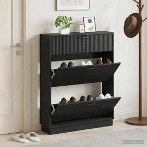 Imagine vidaXL Dulap pentru pantofi HOORN 78 x 24 x 100 cm Lemn prelucrat