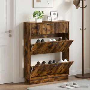 Imagine vidaXL Dulap pentru pantofi HOORN 78 x 24 x 100 cm Lemn prelucrat