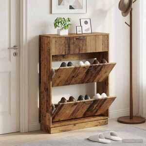 Imagine vidaXL Dulap pentru pantofi HOORN 78 x 24 x 100 cm Lemn prelucrat