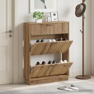 Imagine vidaXL Dulap pentru pantofi HOORN 78 x 24 x 100 cm Lemn prelucrat