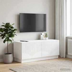 Imagine vidaXL Cabinet TV Alb Lemn prelucrat