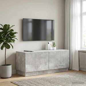 Imagine vidaXL Cabinet TV Gri Beton Lemn prelucrat