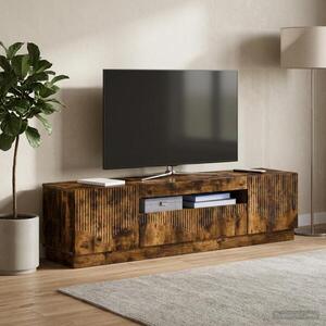 Imagine vidaXL Cabinet TV cu LED Stejar fumuriu Lemn prelucrat