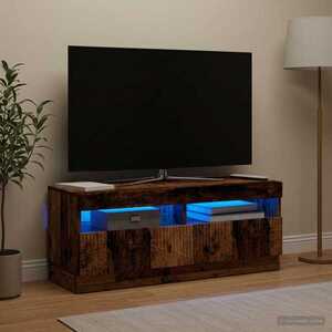 Imagine vidaXL Cabinet TV cu LED Lemn vechi Lemn prelucrat