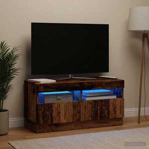 Imagine vidaXL Cabinet TV cu LED Lemn vechi Lemn prelucrat