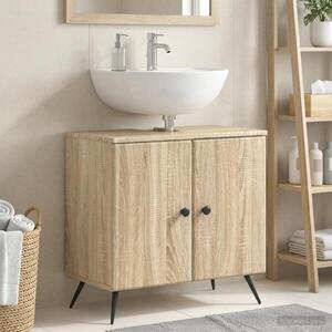 Imagine vidaXL Dulap pentru Chiuveta de Baie BREDA Stejar Sonoma