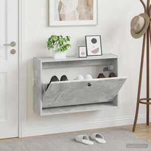 Imagine vidaXL Dulap pentru pantofi montat pe perete BREDA 71 x 17 x 43 cm