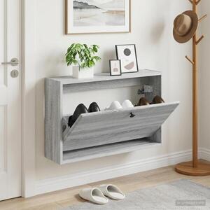 Imagine vidaXL Dulap pentru pantofi montat pe perete BREDA 71 x 17 x 43 cm